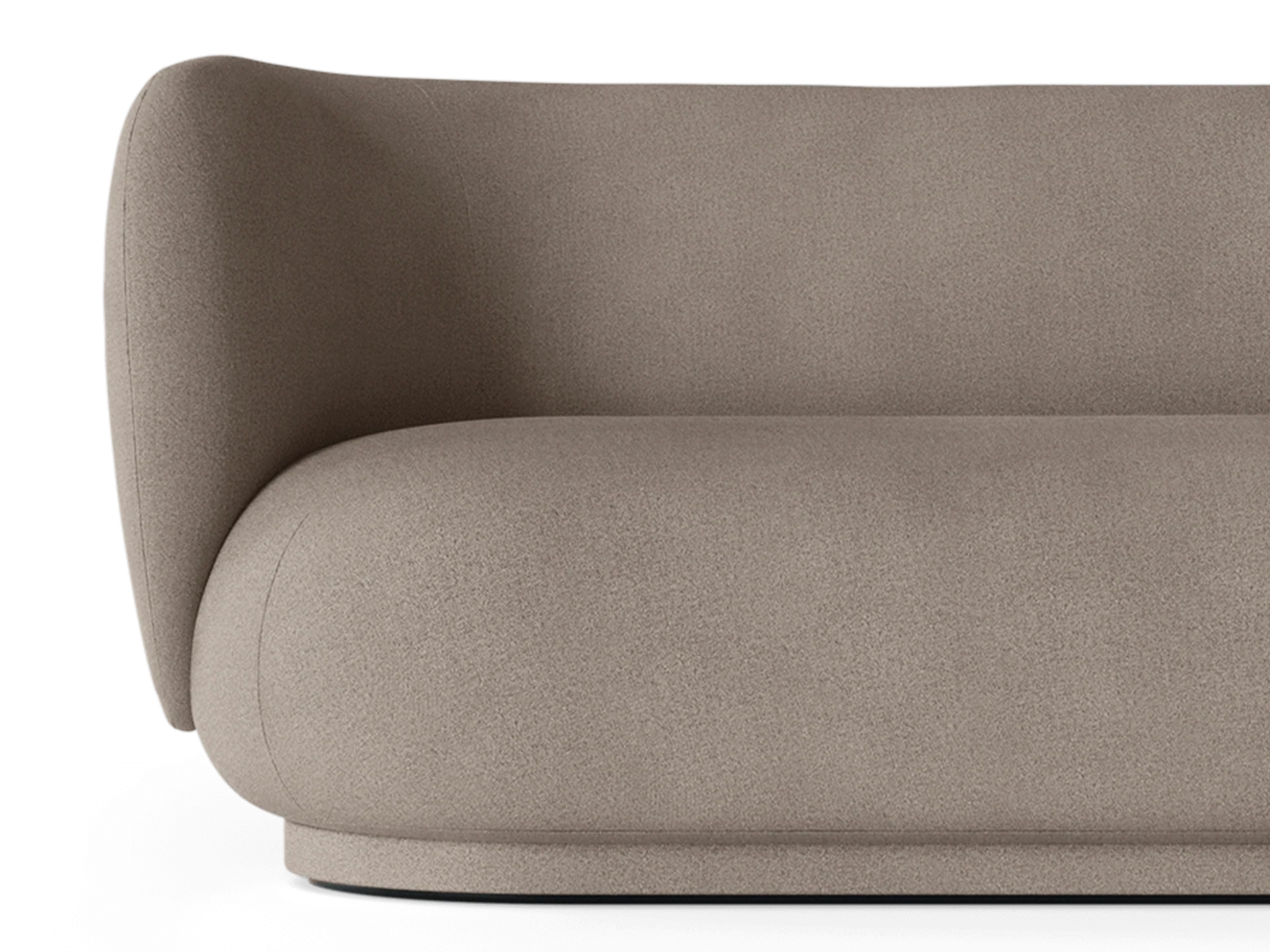 Rico Divan Left - Brushed - Warm Grey - Image 2