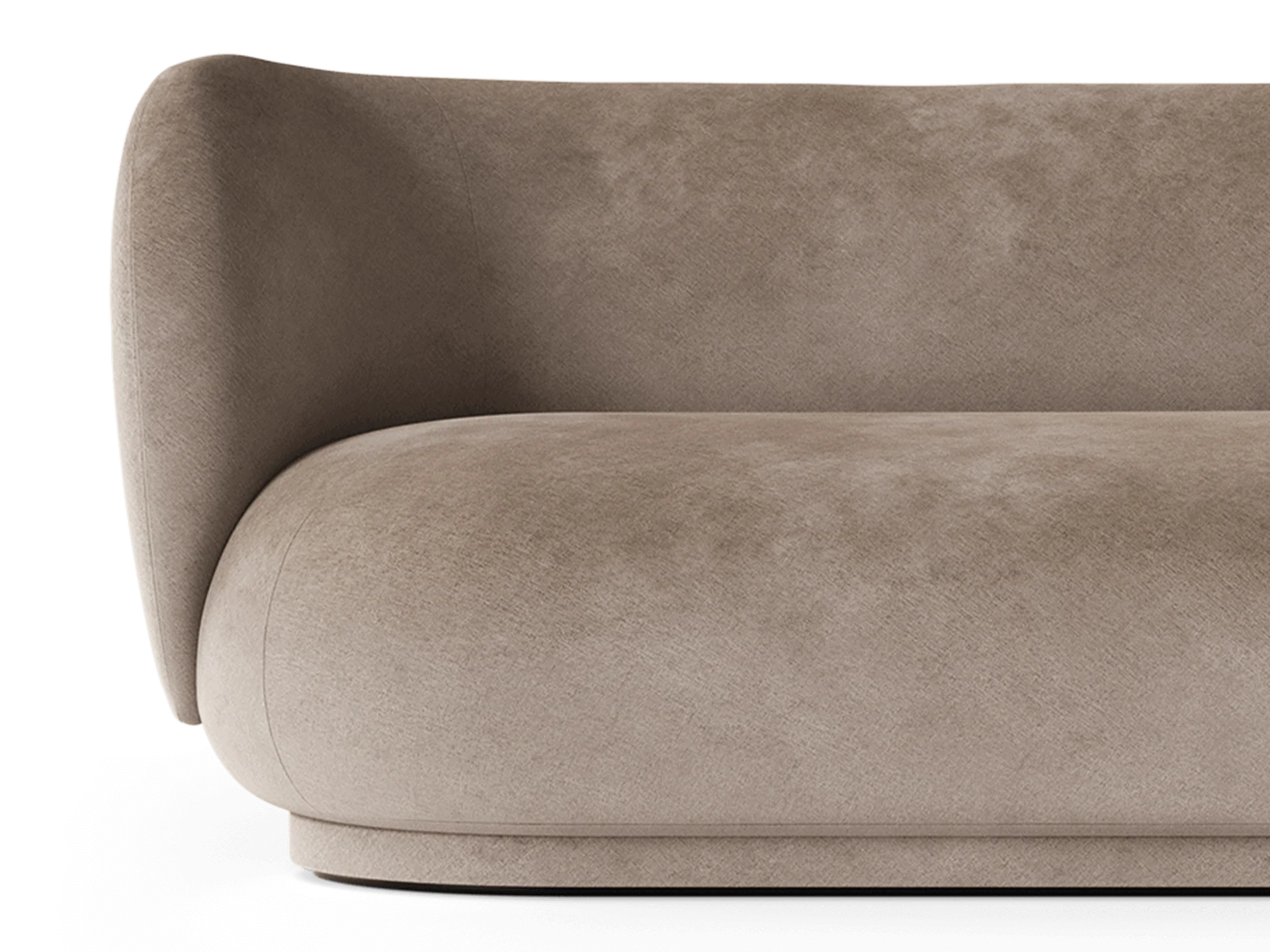 Rico Divan Left - Faded Velvet - Beige - Image 2