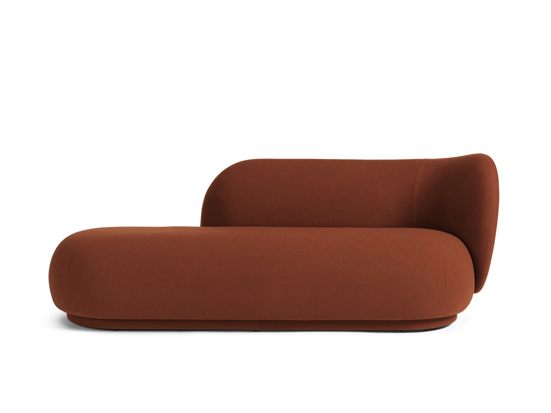Rico Divan Right - Tonus - Red Brown
