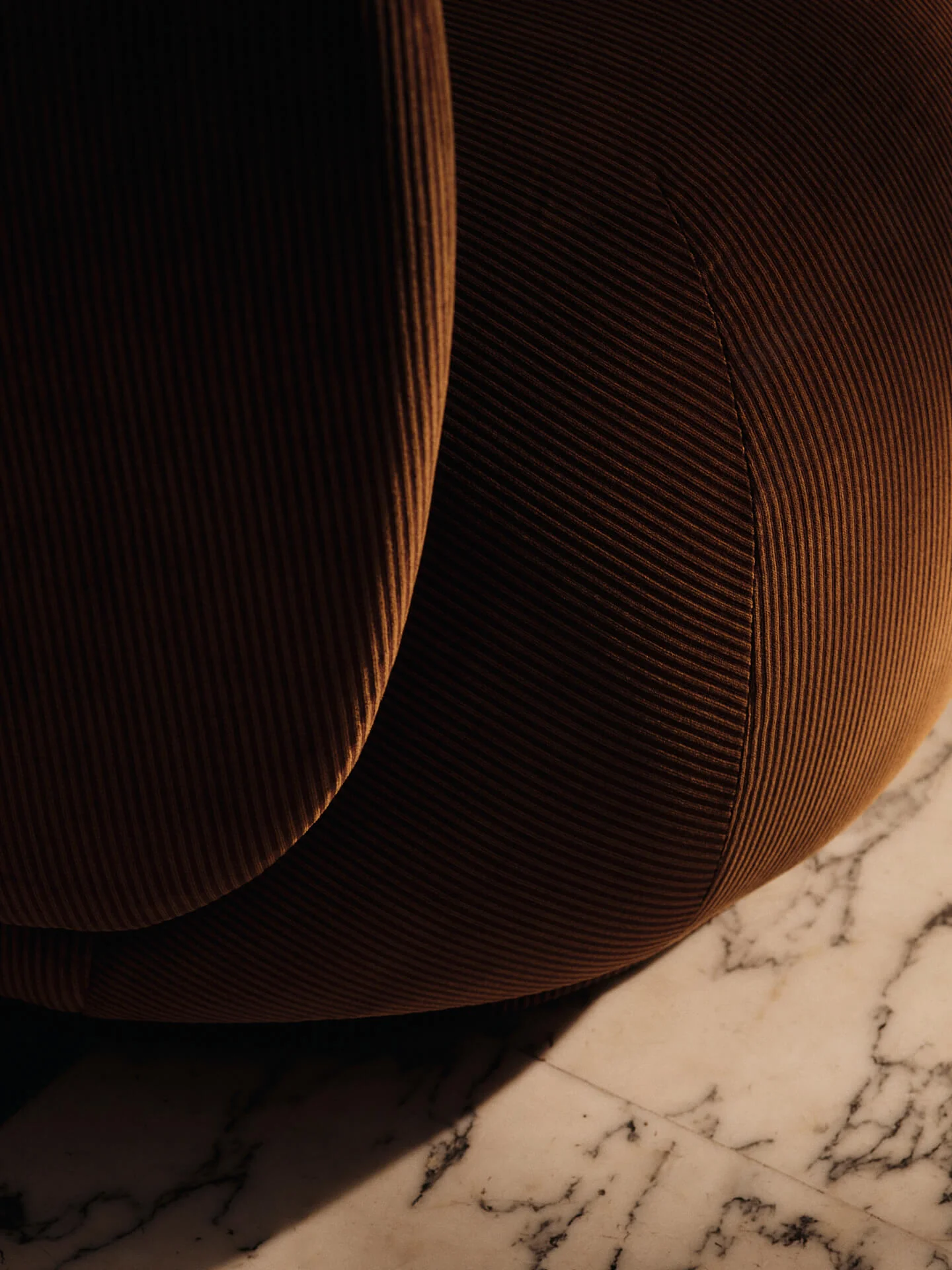 Rico Lounge Chair - Devoré Velvet - Rust - Image 2