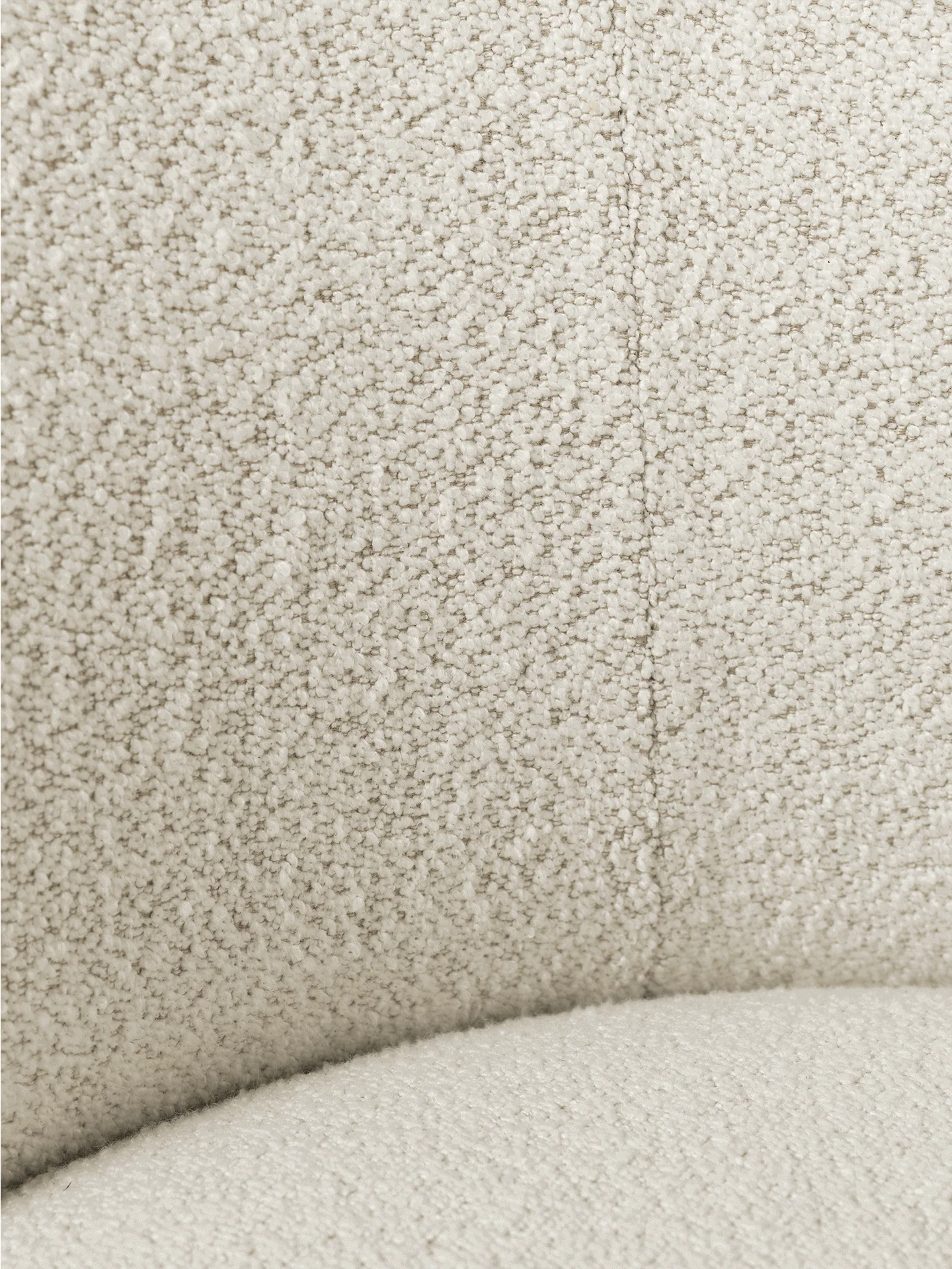 Rico Lounge Chair - Soft Bouclé - Off-White/Sand - Image 3