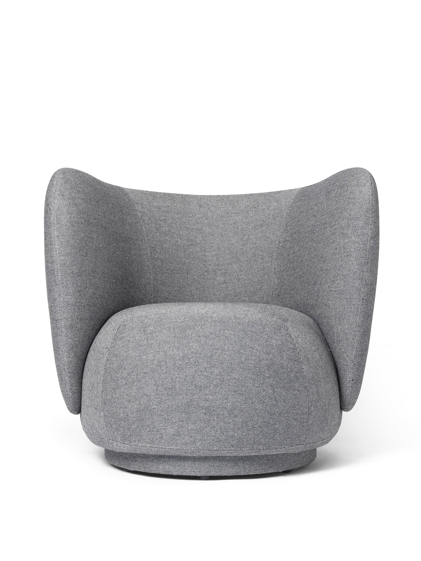 Rico Lounge Chair - Swivel - Main Line Flax - Navy Melange