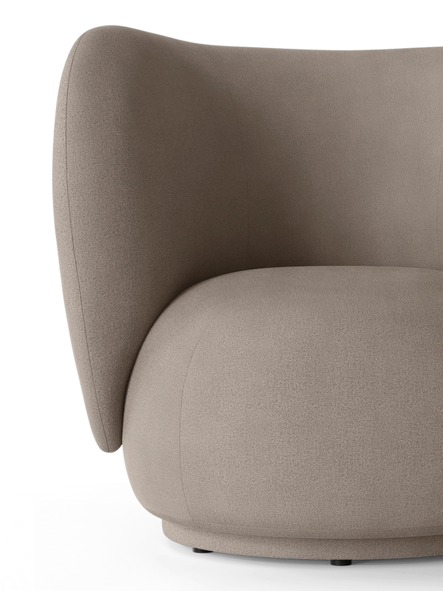 Rico Lounge Chair - Swivel - Brushed - Warm Grey - Image 2
