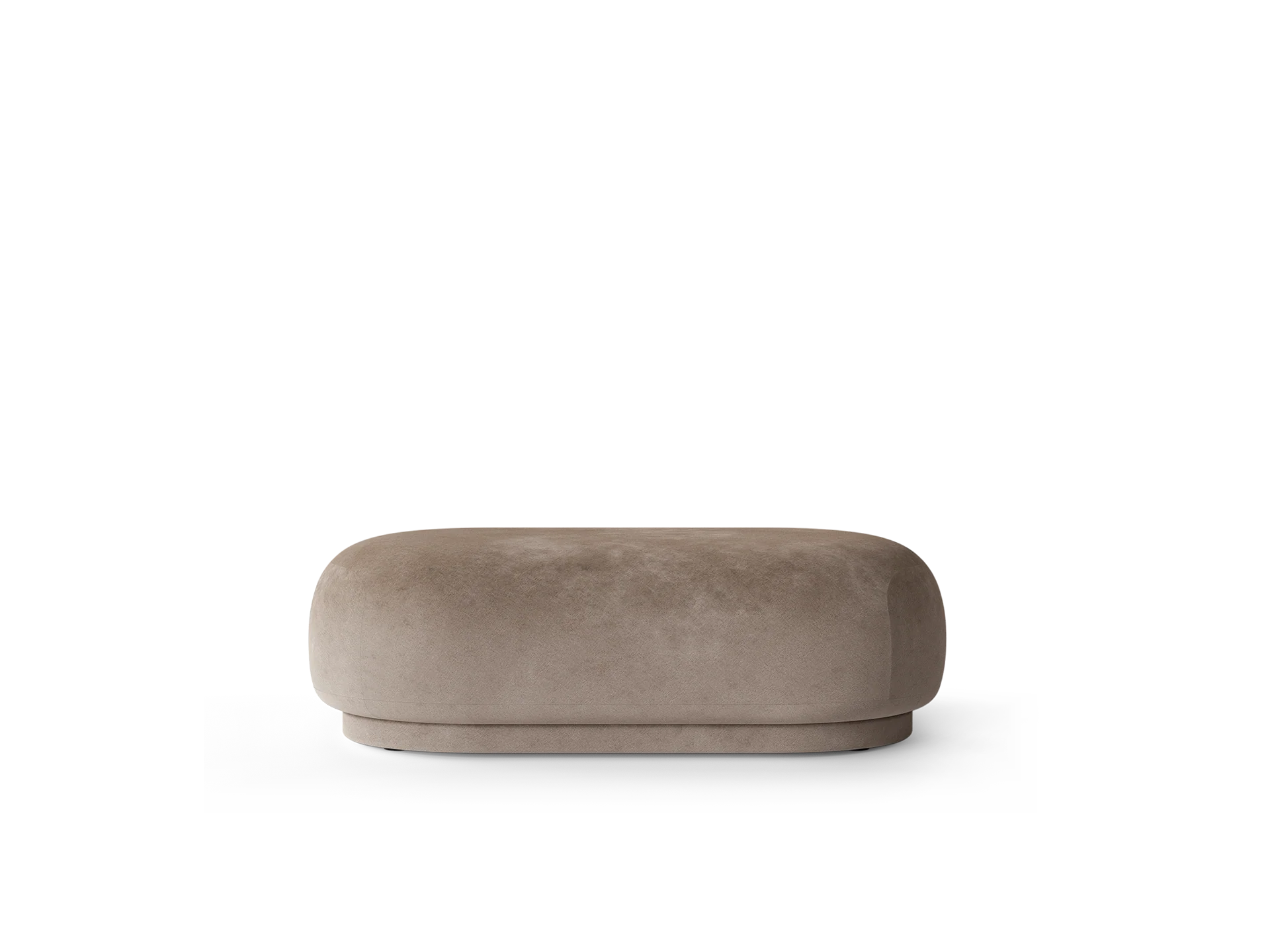Rico Ottoman - Faded Velvet - Beige