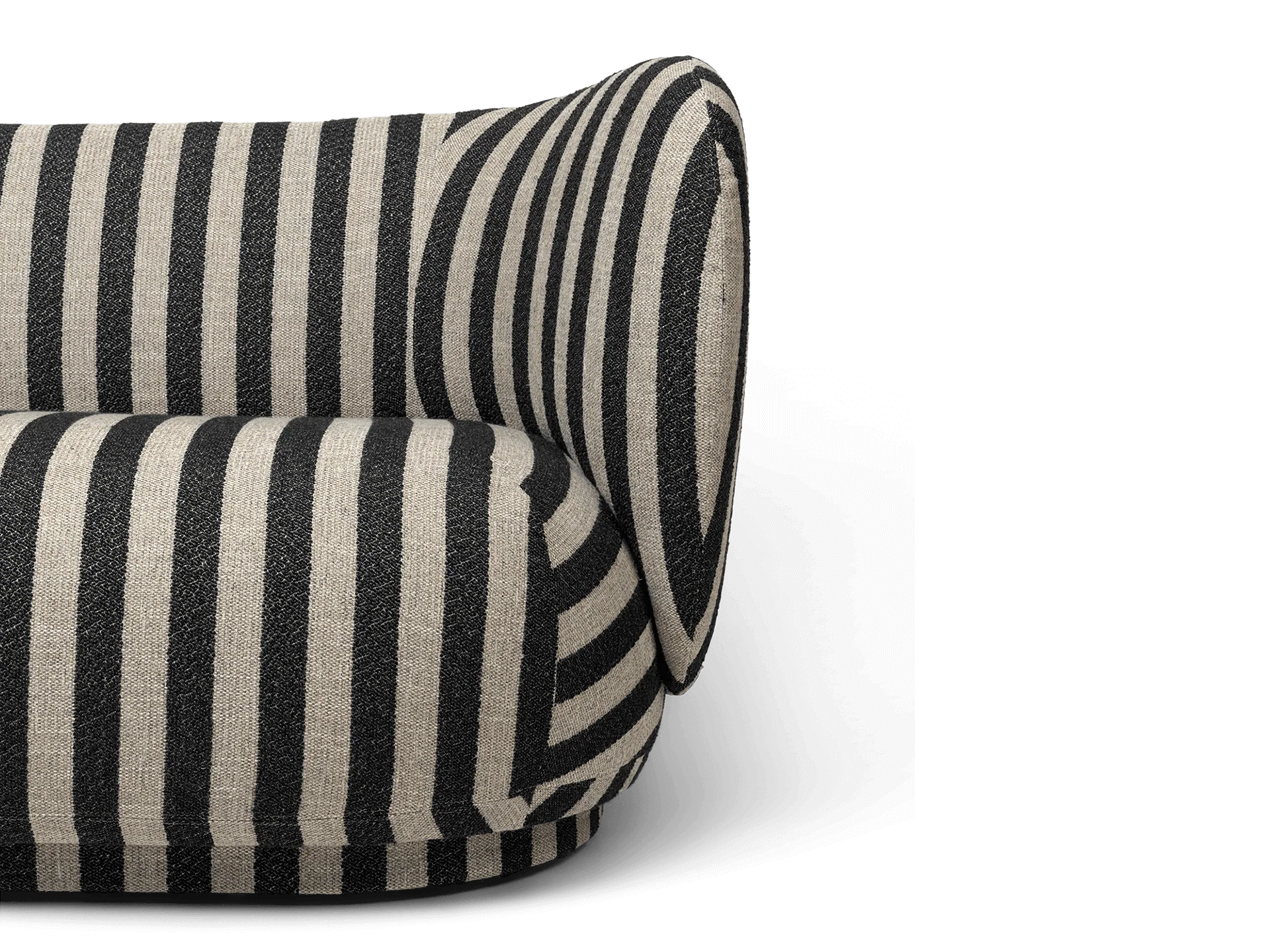 Rico Sofa 2-seater - Louisiana - Sand/Black - Image 3