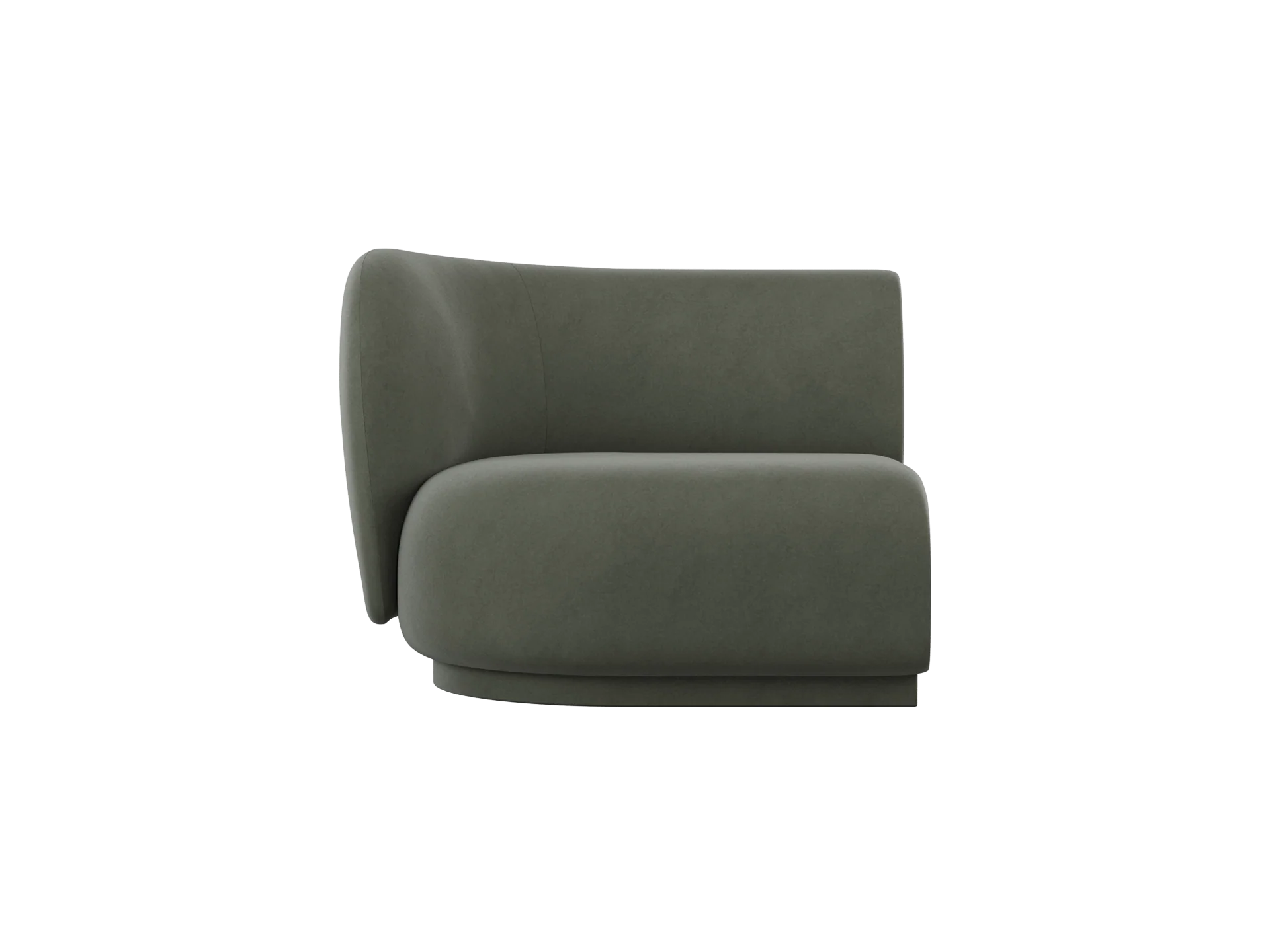 Rico Sofa Armrest Left - Rich Velvet - Pine
