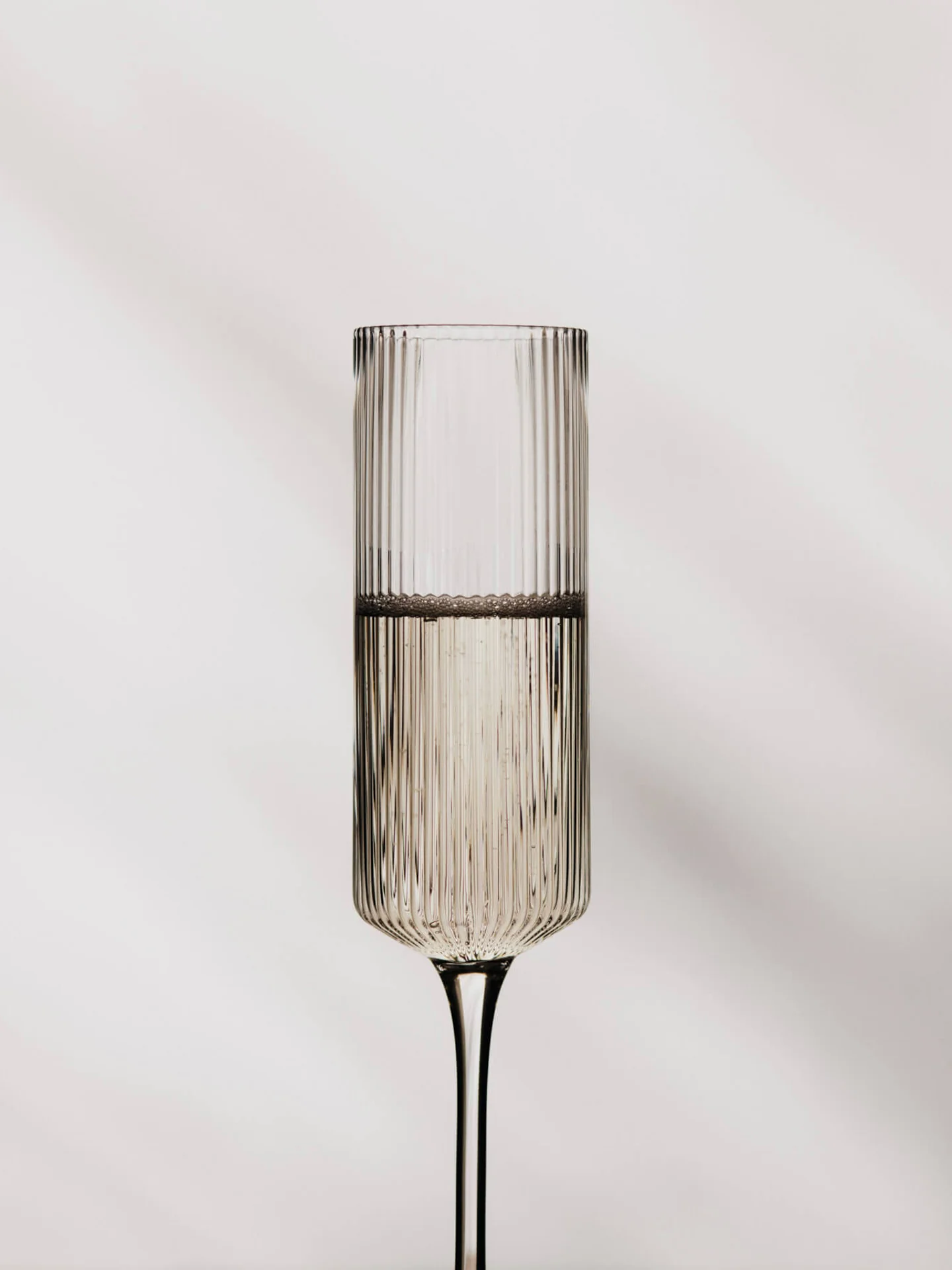 Ripple Champagne Flutes - Set of 2 - Clear - Image 2