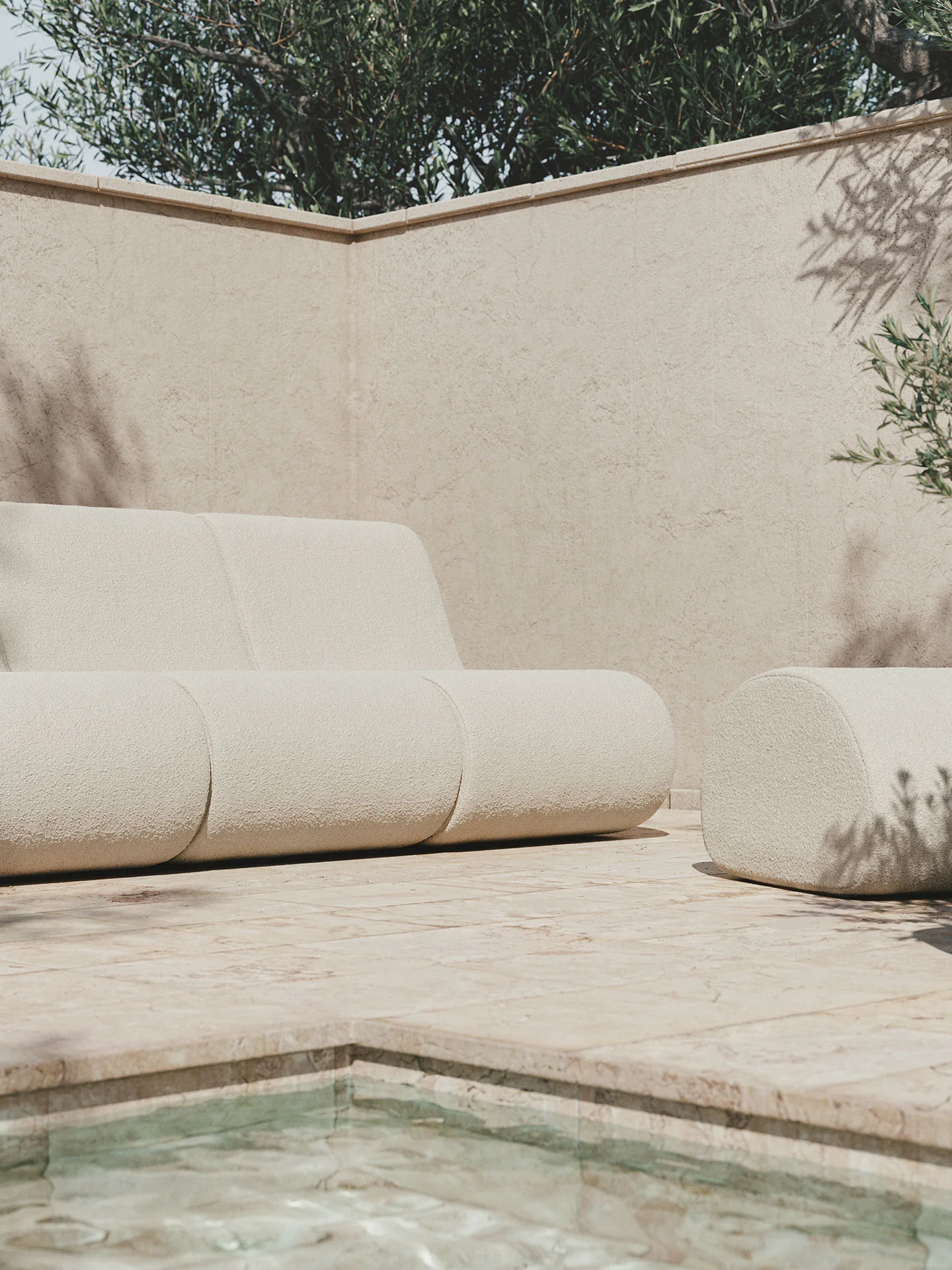 Rouli Pouf - Pure Bouclé - Off-white - Image 3