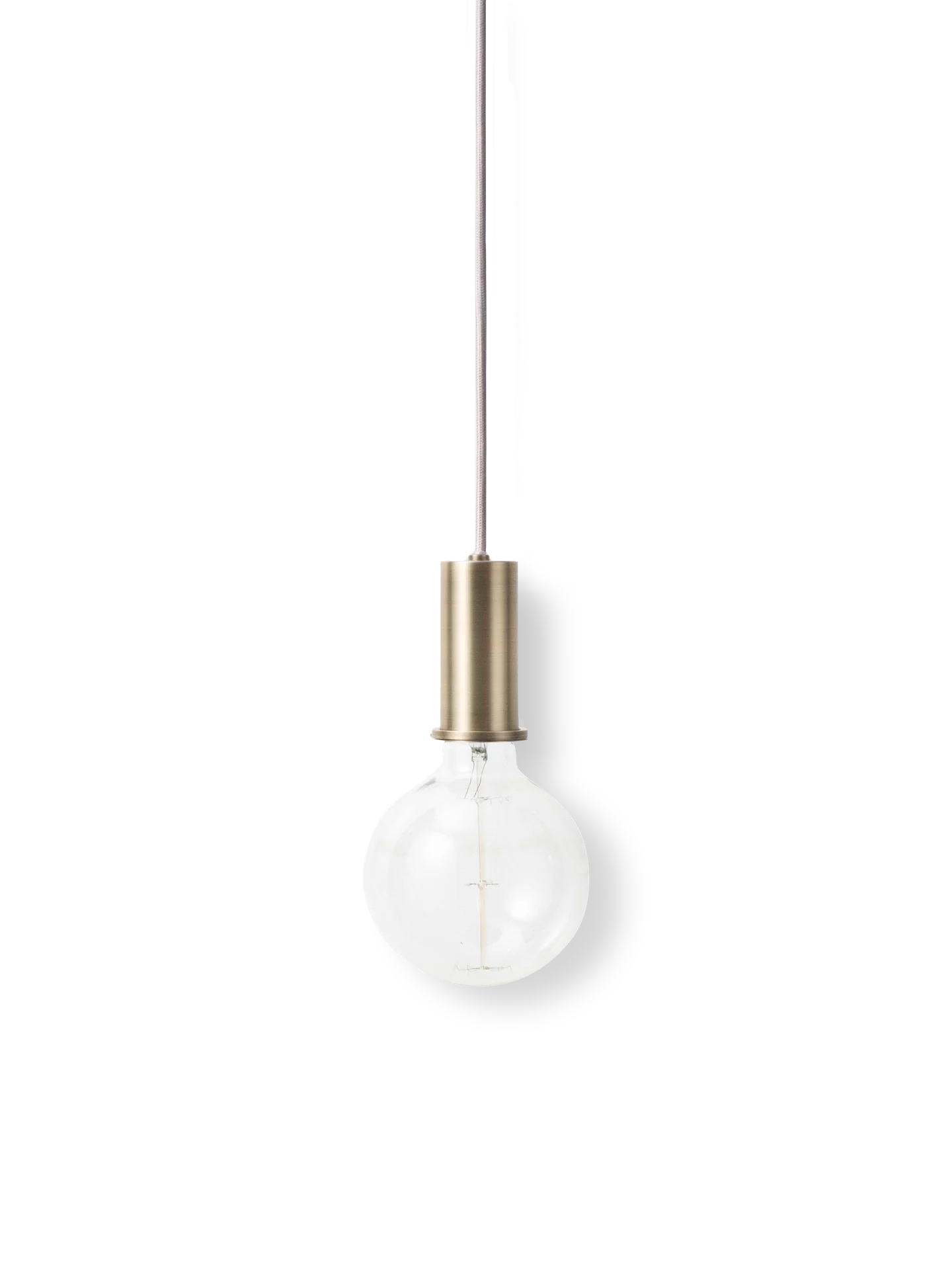 Socket Pendant Low - Brass