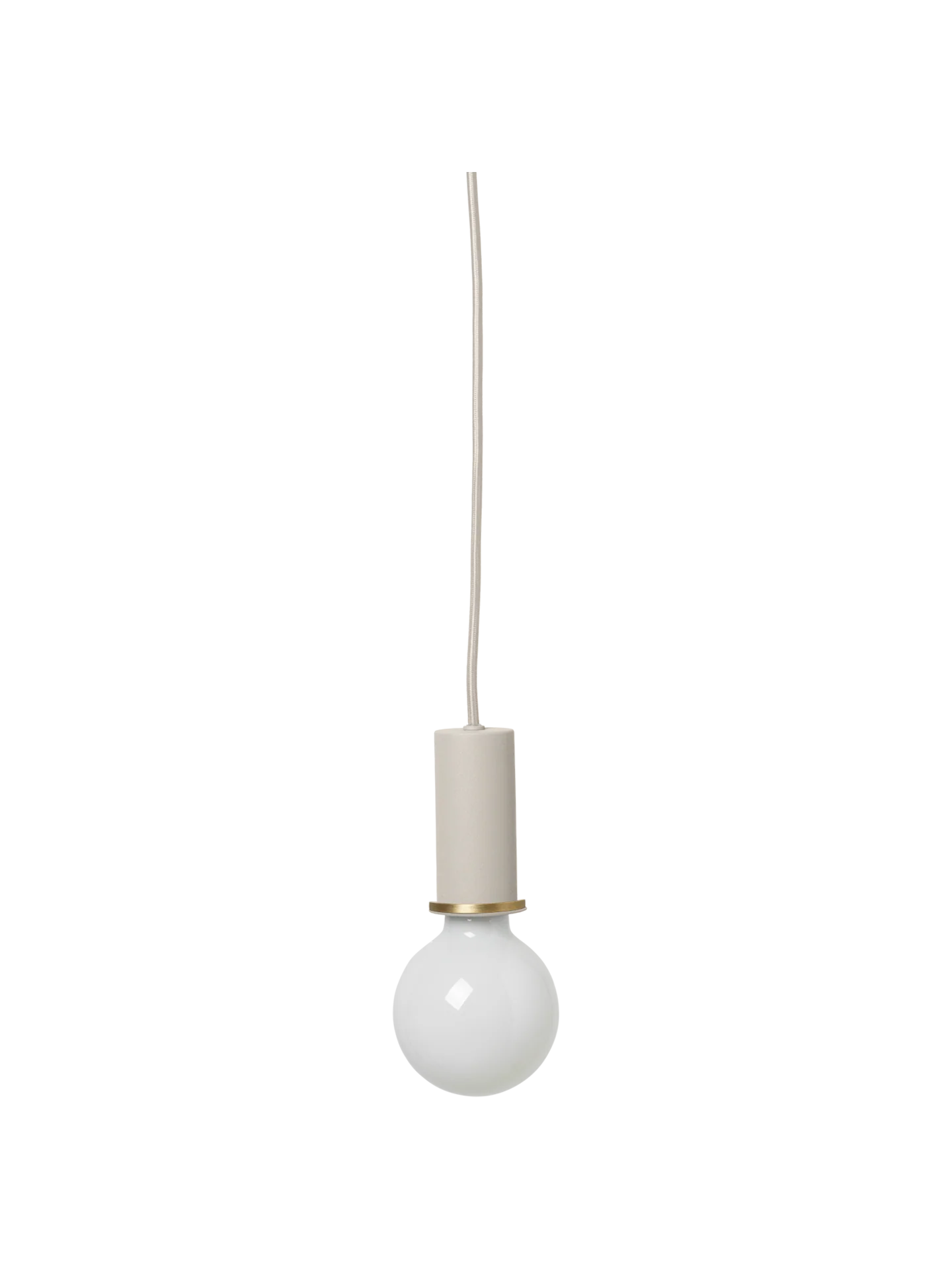 Socket Pendant Low - Light Grey