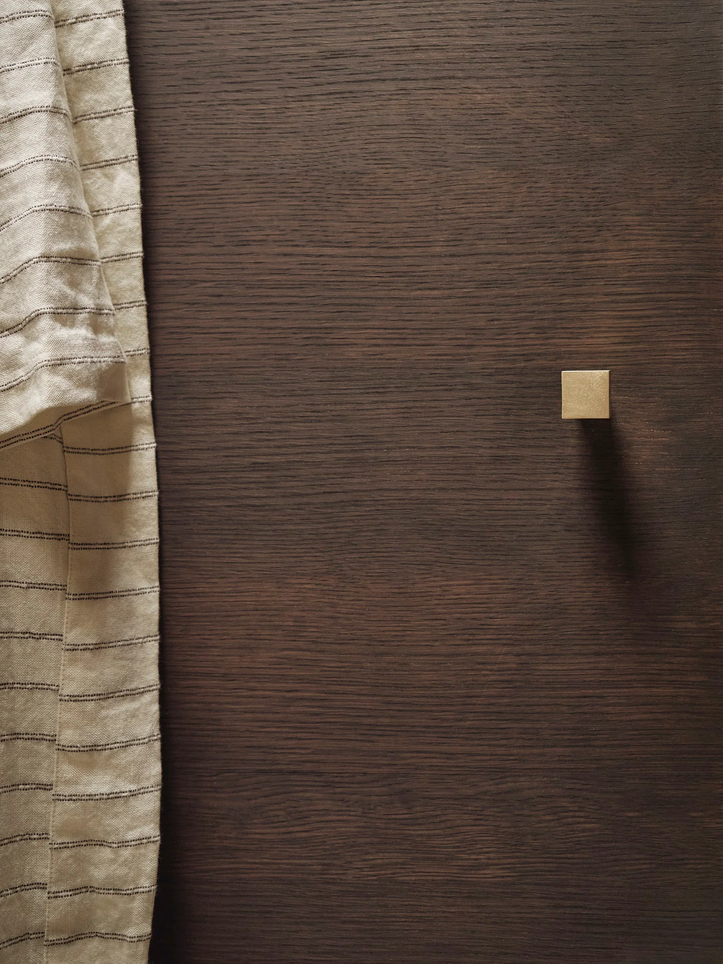 Square Hook - Small - Brass - Image 2