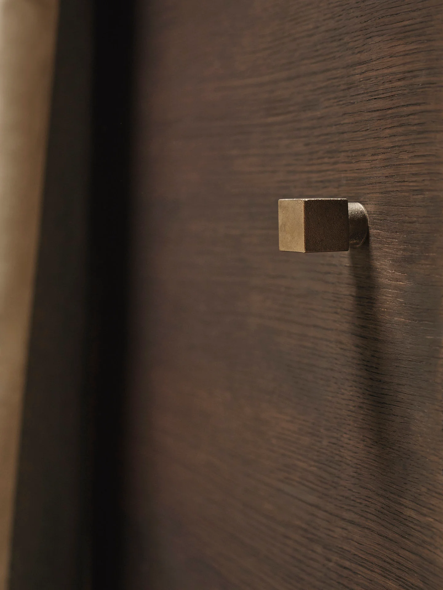 Square Hook - Small - Casted Brass - Image 2