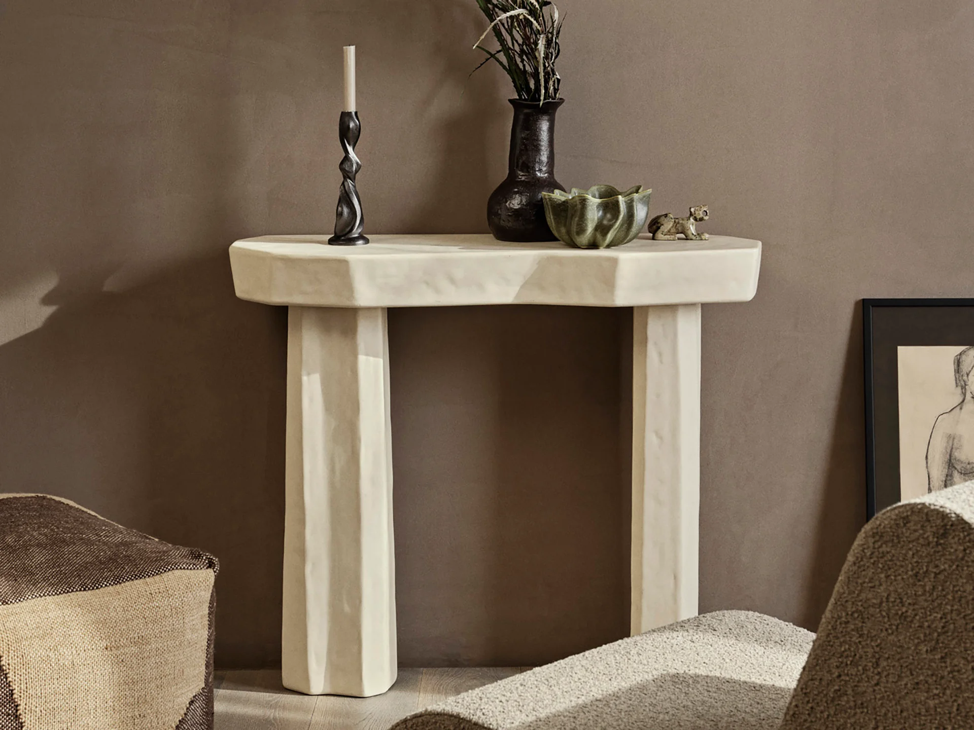 Staffa Console Table - Ivory - Image 2