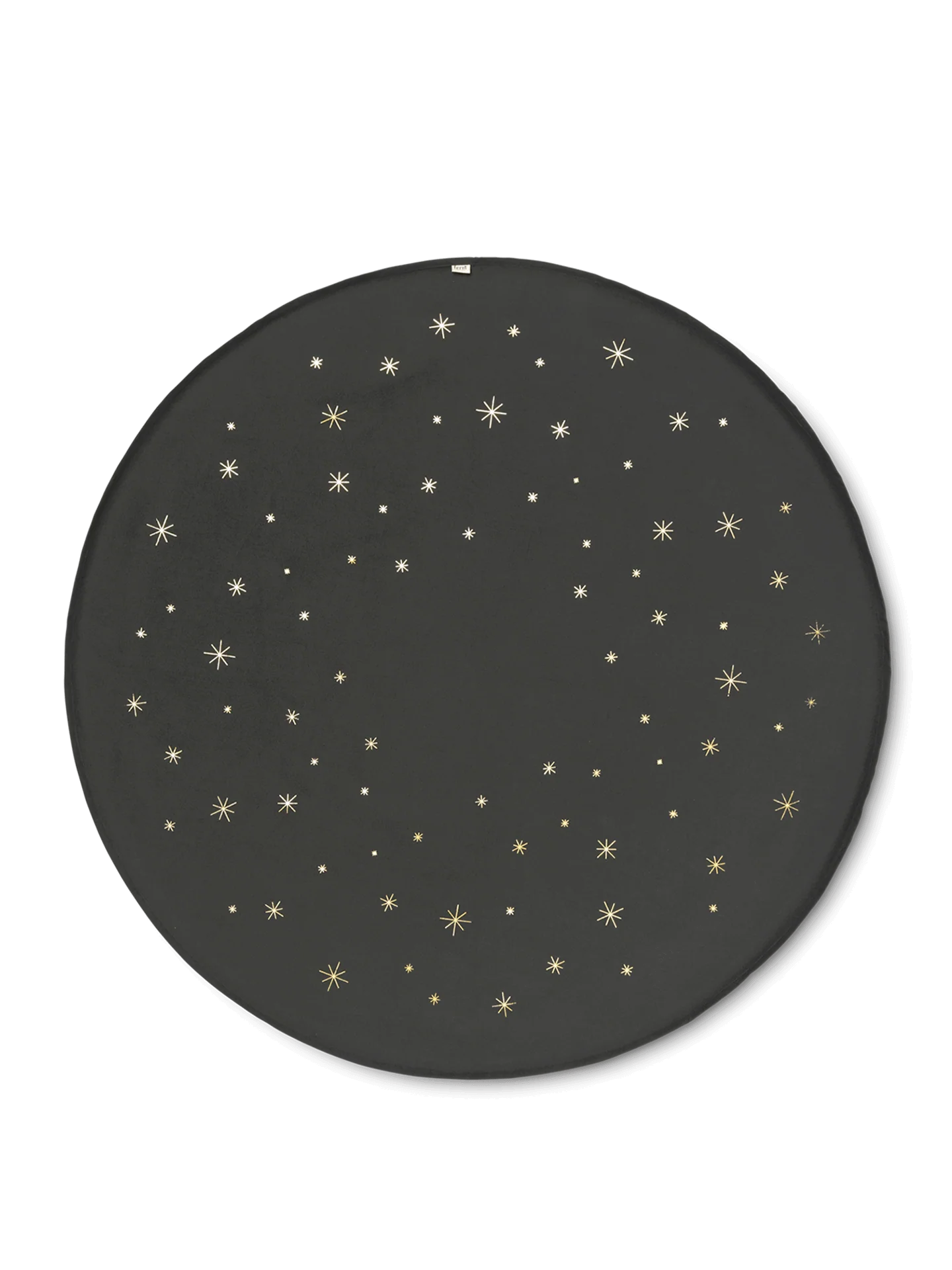Star Christmas Tree Blanket - Dark Green/Dull Gold