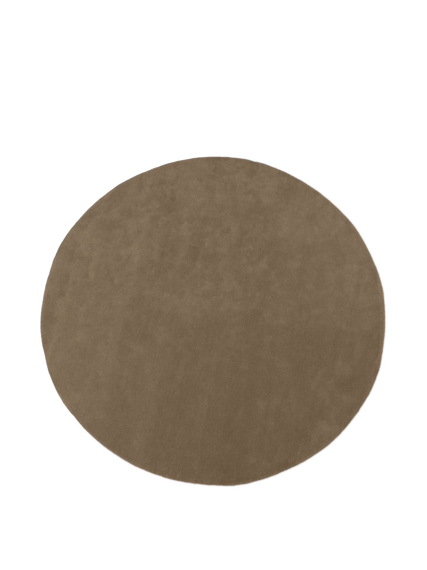 Stille Tufted Rug - Round - Ash Brown