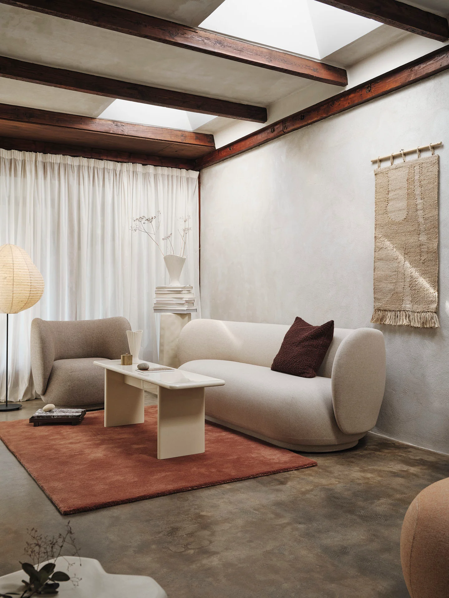 Stille Tufted Rug - Red Brown - Image 3
