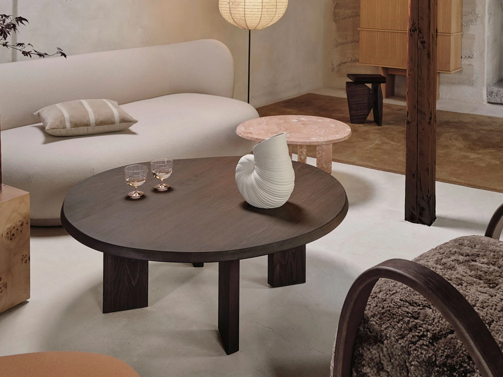 Tarn Coffee Table - Dark Stained Beech - Image 2