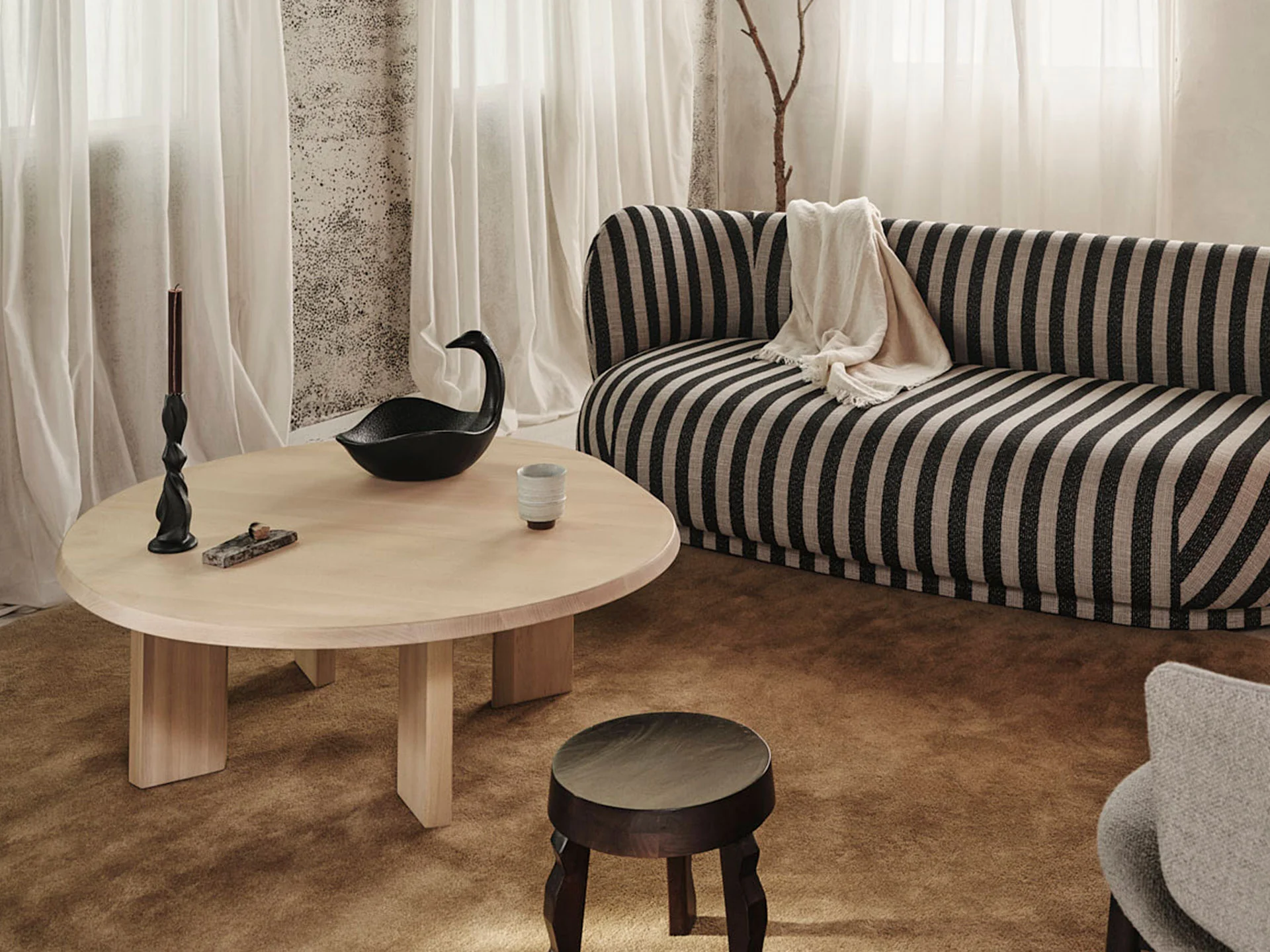 Tarn Coffee Table - White Oiled Beech - Image 2