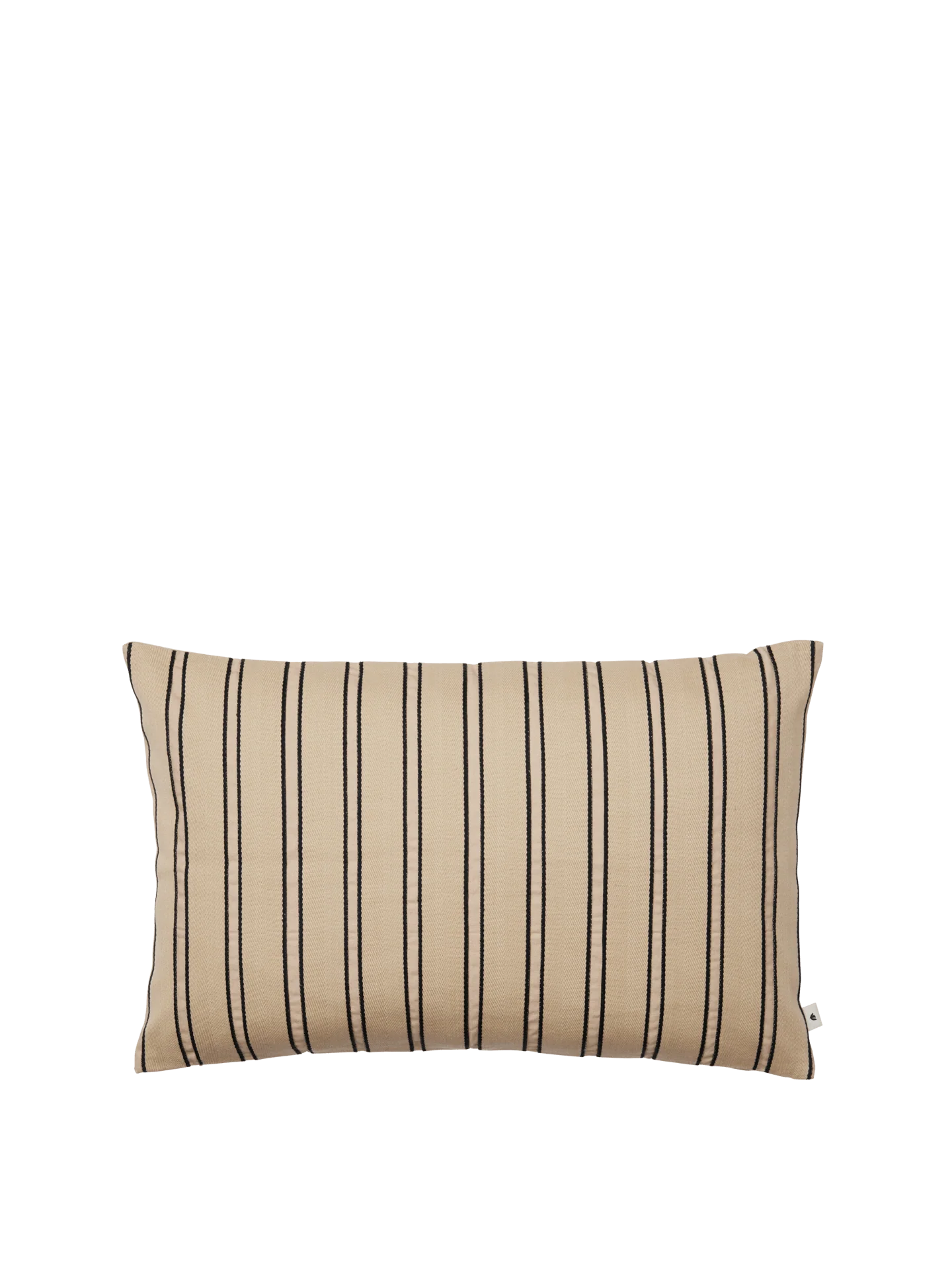 Twill Cushion - Rectangular - Cashmere/Black