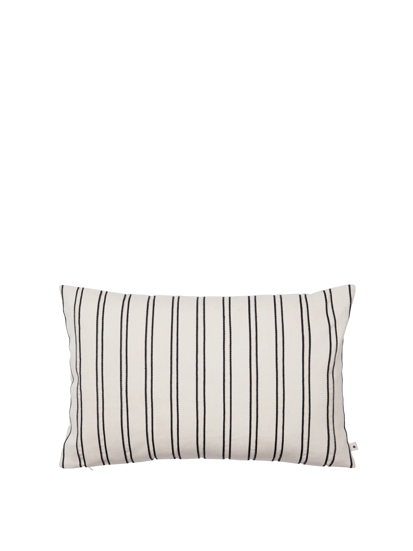 Twill Cushion - Rectangular - Off-White/Black
