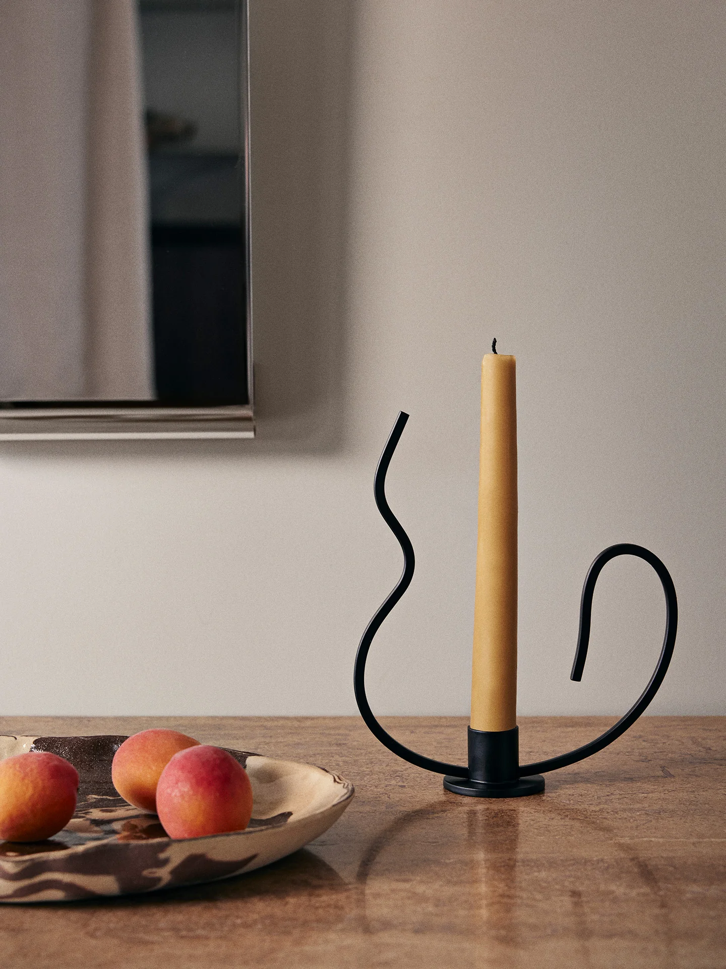 Valse Candle Holder - Low - Black - Image 2