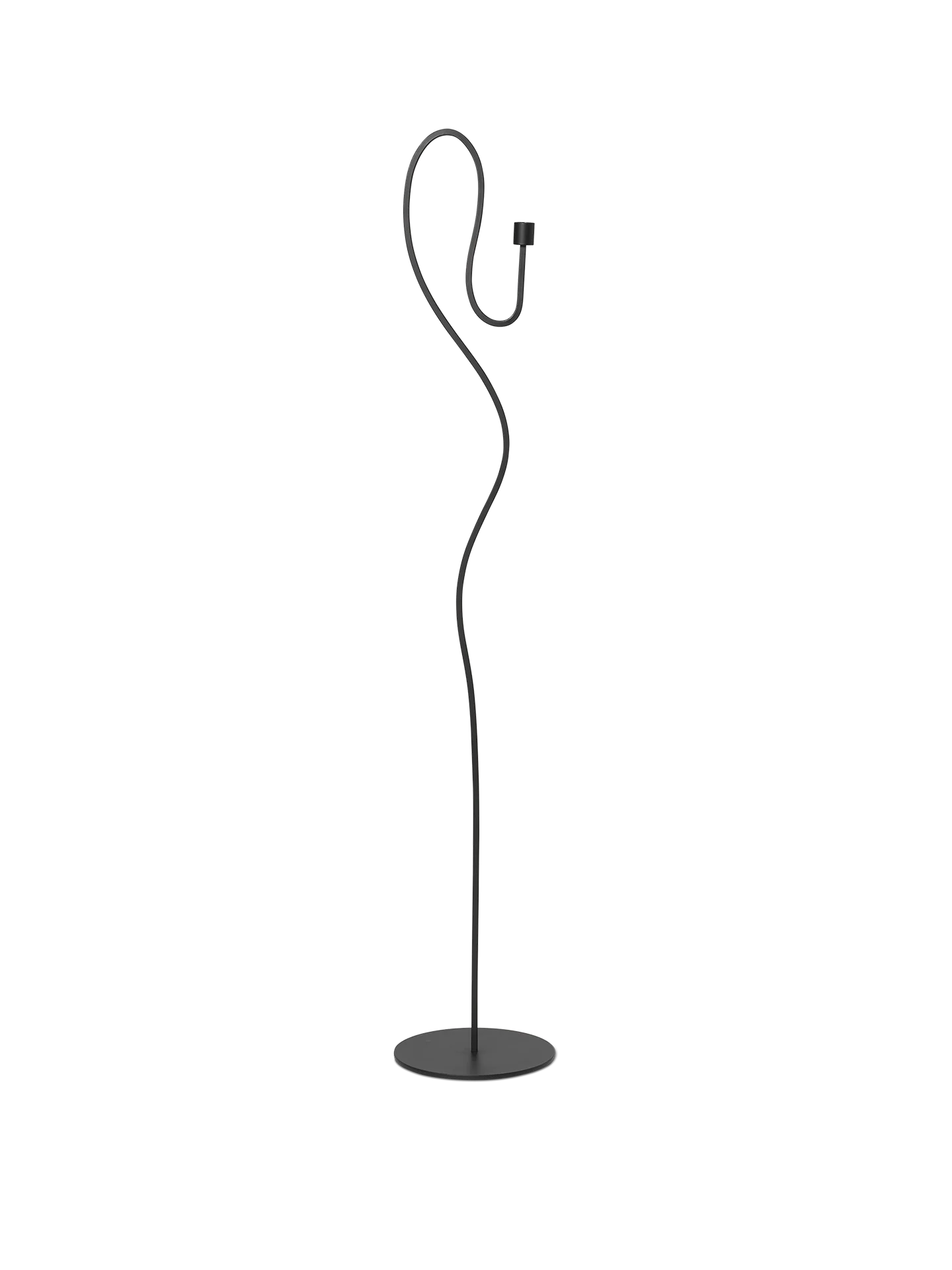 Valse Floor Candle Holder - Black - Image 3