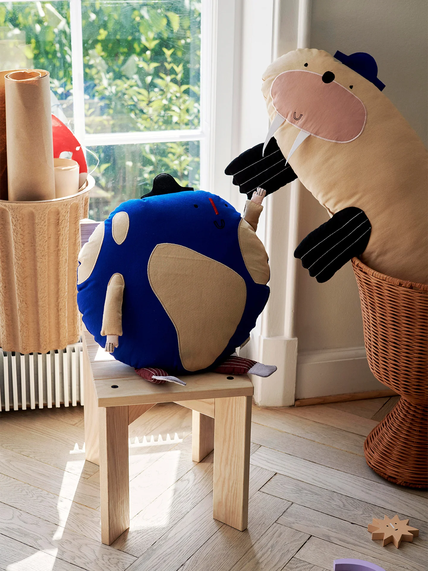 World Cushion - Bright Blue - Image 2